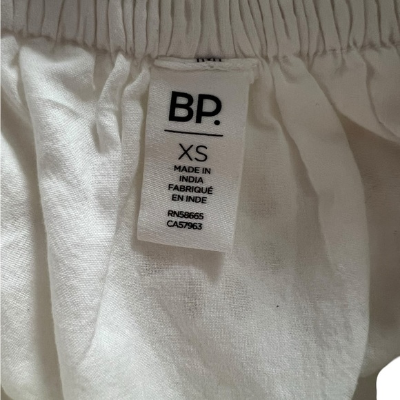 BP. Puff Sleeve Eyelet Babydoll Minidress - White Blanc - Picture 10 of 11